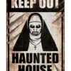 Keep Out Haunted House Warnschild Nonne 24x36 Cm 2 Keep Out Haunted House Warnschild Nonne 24x36 Cm -Halloween Kostüme Geschäft warnschild nonne keep out haunted house warning sign halloween halloween wanddeko schild 53313