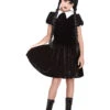 Wednesday Gothic Mädchen Kostüm -Halloween Kostüme Geschäft wednesday gothic girl kostuem gothic doll kostuem gothic girl child costume 31073 01 1