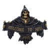 Reaper Türschild Welcome To Hell 1 Reaper Türschild Welcome To Hell -Halloween Kostüme Geschäft welcome to hell tuerschild reaper todesengel tuerschild gothic hanging sign halloween und gothic wohnaccessoires 51239