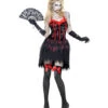 Zombie Burlesque Damen Kostüm -Halloween Kostüme Geschäft zombie burlesque kostuem untote can can taenzerin verkleidung halloween zombie walk costume 21044